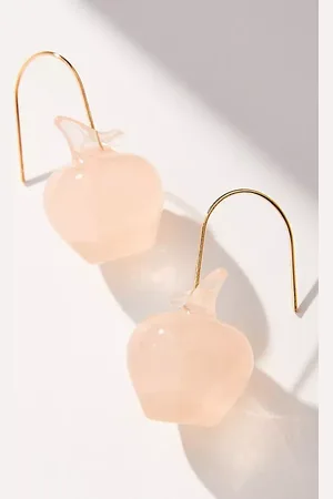 Anthropologie Fruit Icon Glass Drop Earrings