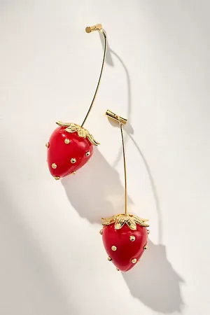Anthropologie Fruit Drop Earrings