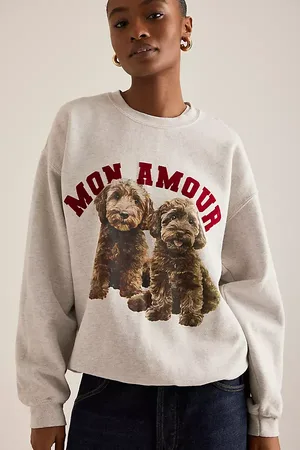 Anthropologie Dogs Graphic Sweatshirt