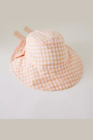 Anthropologie Bow Tie-Strap Bucket Hat