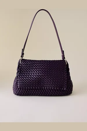 Melie Bianco Woven Shoulder Bag