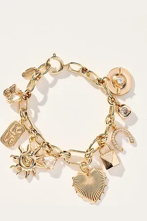 Anthropologie Mixed Up Fun Charm Bracelet