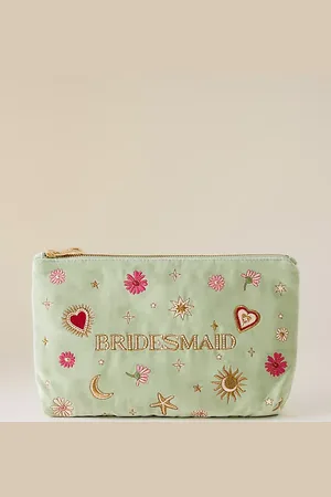 ELIZABETH SCARLETT Bridesmaid Embroidered Pouch