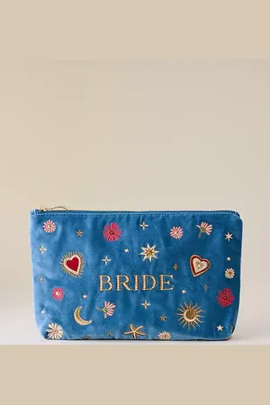 ELIZABETH SCARLETT Bride Embroidered Pouch