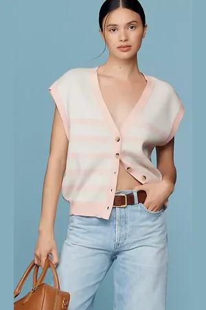 Maeve Slouchy Cardigan Sweater Vest