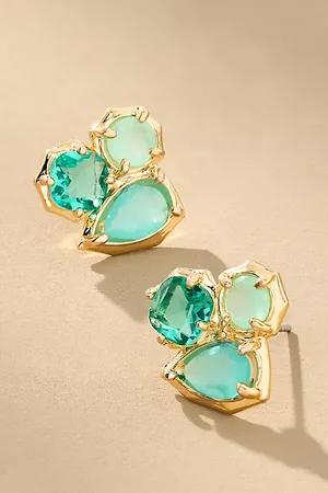 Anthropologie Clustered Stone Post Earrings