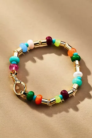 Anthropologie Rainbow Beaded Bracelet