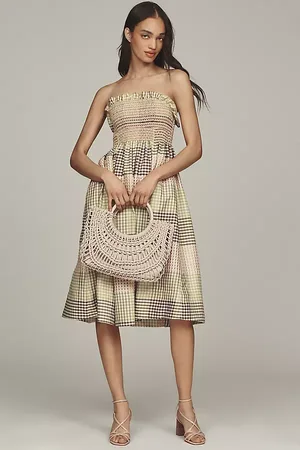 Maeve Strapless A-Line Midi Dress