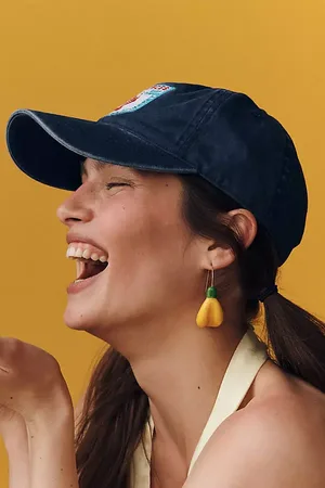 Anthropologie Fruit Icon Glass Drop Earrings