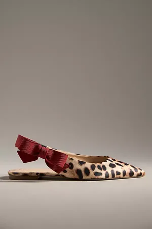 Maeve Side-Bow Slingback Flats