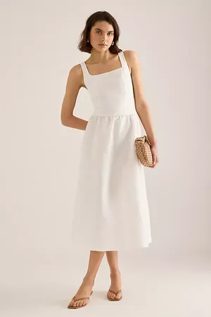 Aligne Rosia Sleeveless Linen Midi Dress