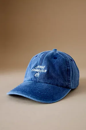 Anthropologie Sunday Coffee Club Embroidered Baseball Cap
