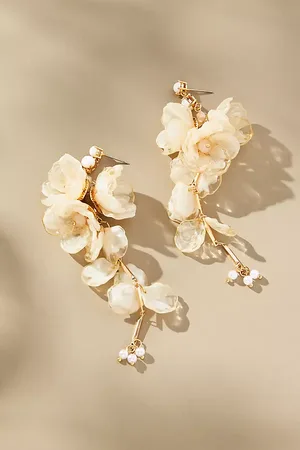 Anthropologie Blossom Drop Earrings