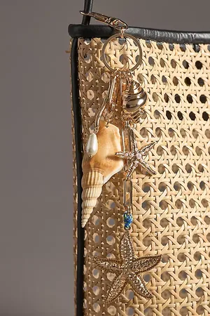 Anthropologie Starfish Cluster Bag Charm