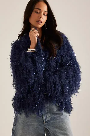 Anthropologie Knit Fringe Cardigan