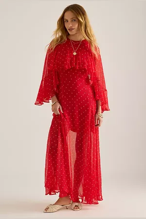 Queens OF Archive Aria Chiffon Maxi Dress