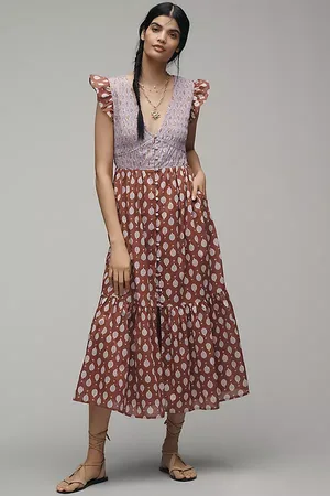Anthropologie The Peregrine Midi Dress