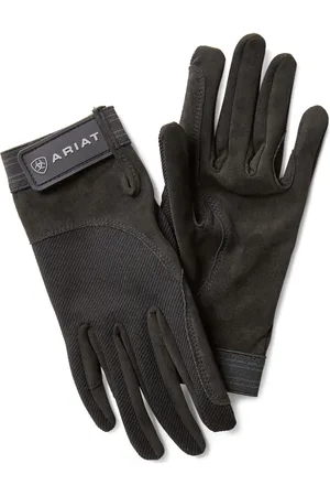 Ariat TEK Grip Gloves in Cotton Twill, Size 9, by