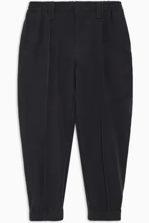 Emporio Armani Soft-touch nylon joggers with ribbing
