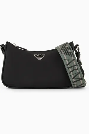 Emporio Armani ASV recycled nylon bag with eagle plaque
