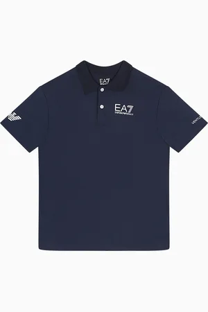 EA7 Tennis Pro Boy polo shirt in VENTUS7 technical fabric