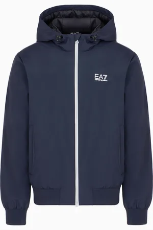 EA7 Core Identity hooded bomber in technical fabric