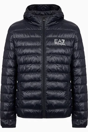 EA7 Packable hooded Core Identity puffer jacket