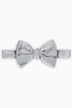 Giorgio Armani Pure silk knotted bow tie
