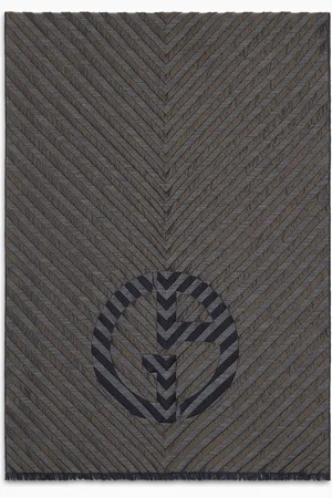 Giorgio Armani Jacquard virgin wool and silk stole