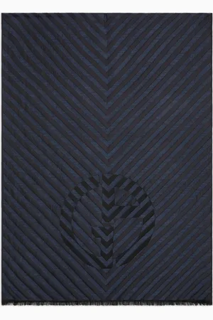 Giorgio Armani Jacquard virgin wool and silk stole