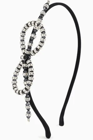 Giorgio Armani Beaded headband with oversized bow