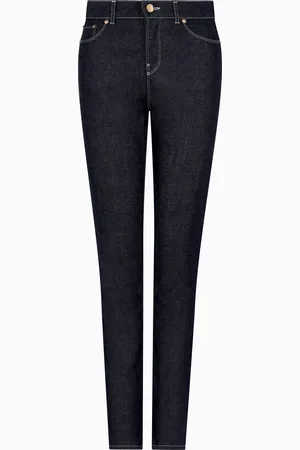 Giorgio Armani Five-pocket, slim-fit, stretch cotton-denim trousers
