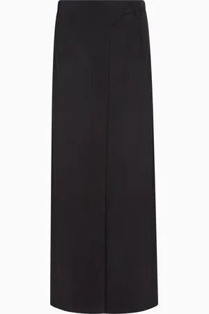 Giorgio Armani Cupro interlock long skirt
