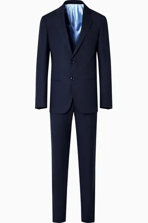 Giorgio Armani Single-breasted Soho Line suit in micro-pinstriped virgin wool
