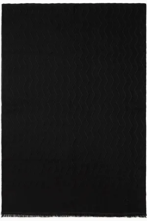 Giorgio Armani Jacquard virgin wool and silk stole