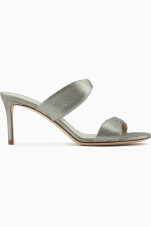 Giorgio Armani Liquid suede sandals with heel