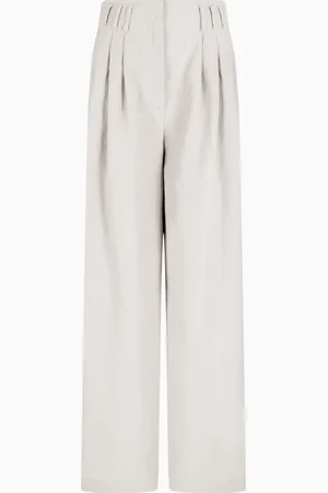 Giorgio Armani Wide-legged linen trousers