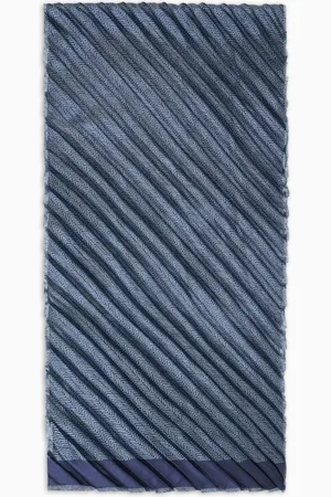 Giorgio Armani Pleated silk scarf