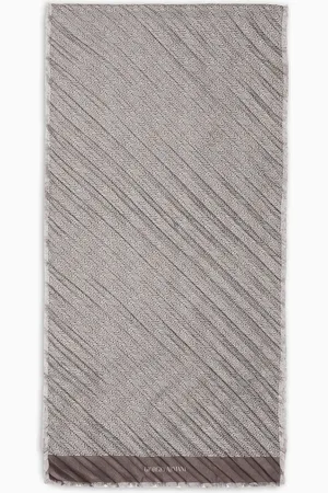 Giorgio Armani Pleated silk scarf