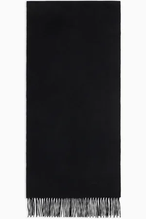 Giorgio Armani Cashmere scarf with embroidered logo