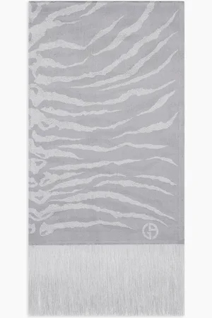 Giorgio Armani Viscose and silk blend jacquard stole