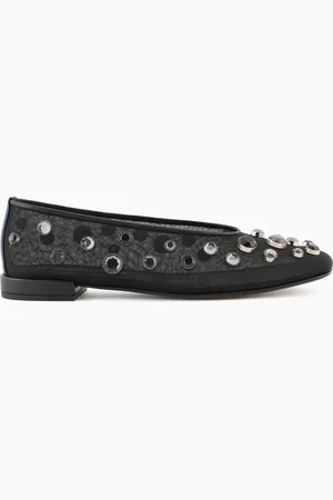 Giorgio Armani X 10 Corso Como ballerinas in mesh and rhinestones bezels