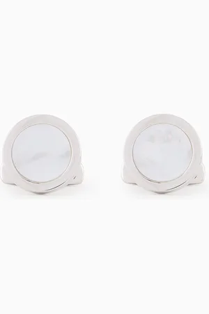 Giorgio Armani Mother-of-pearl and sterling silver cufflinks