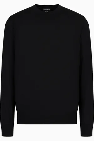 Giorgio Armani Virgin-wool, crew-neck jumper