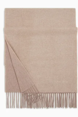 Giorgio Armani Cashmere scarf with embroidered logo