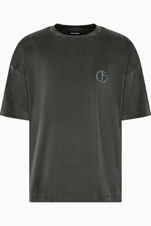 Giorgio Armani Stretch cupro oversized crew-neck T-shirt