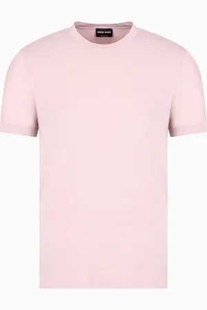 Giorgio Armani Crew-neck short-sleeved T-shirt in stretch viscose jersey