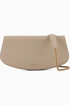 Giorgio Armani Small leather shoulder clutch bag