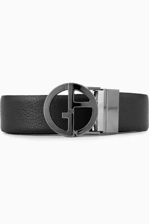 Giorgio Armani Two-toned, reversible leather belt
