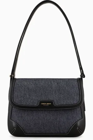 Giorgio Armani La Prima in denim and leather